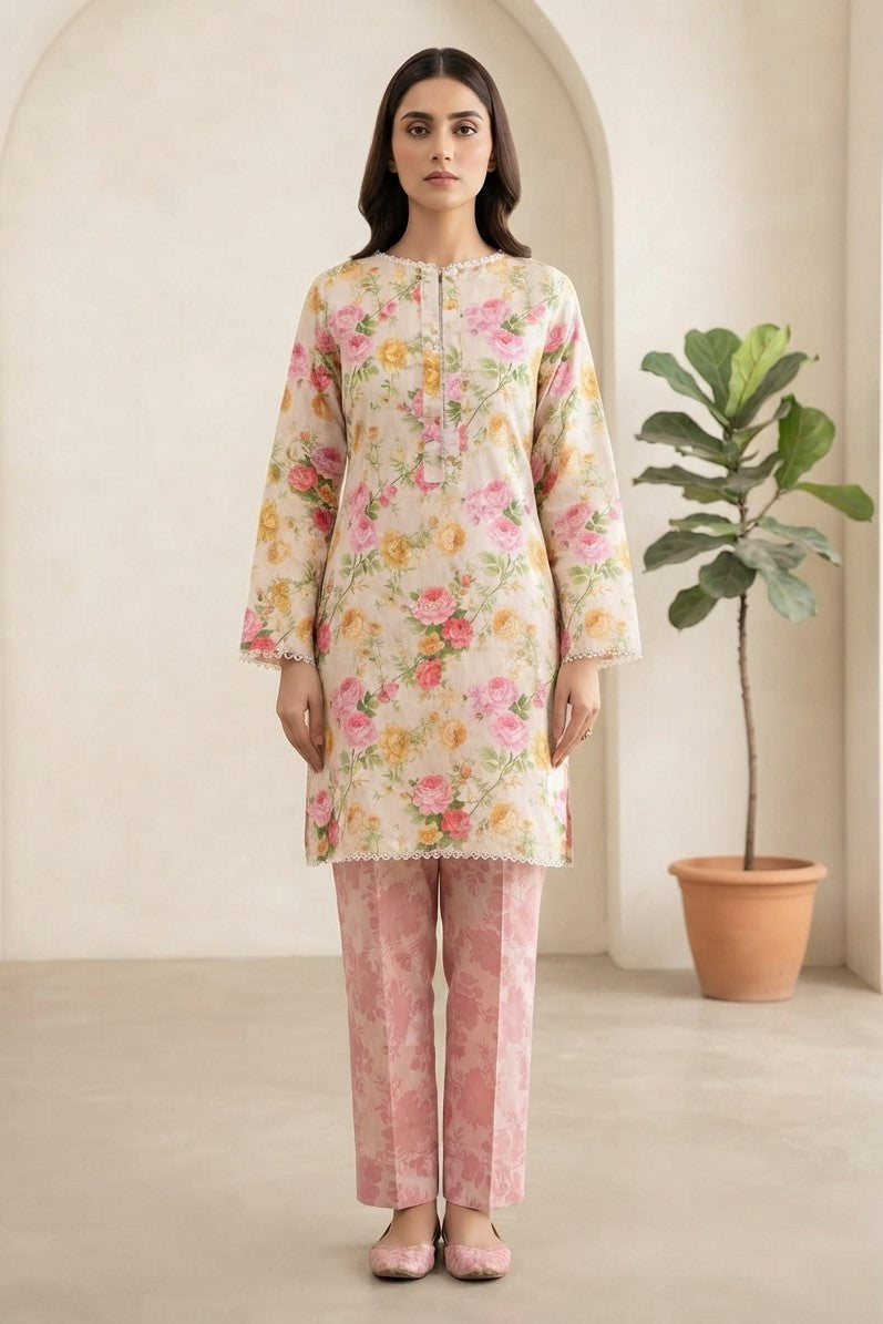 La Reine Stitched Printed ST 2pc
