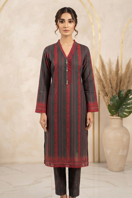 La Reine Stitched Printed ST 2pc