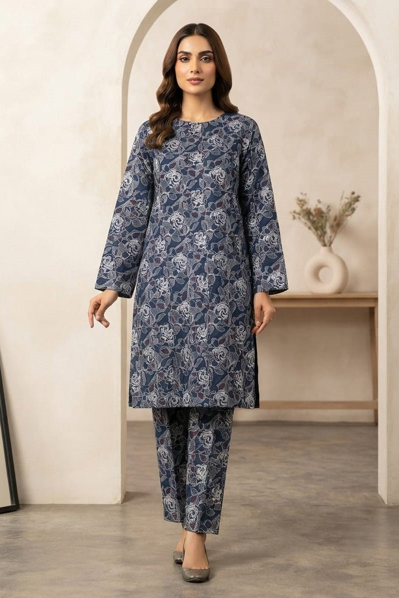 Designer Unstitched Embroidered ST Lawn 2pc