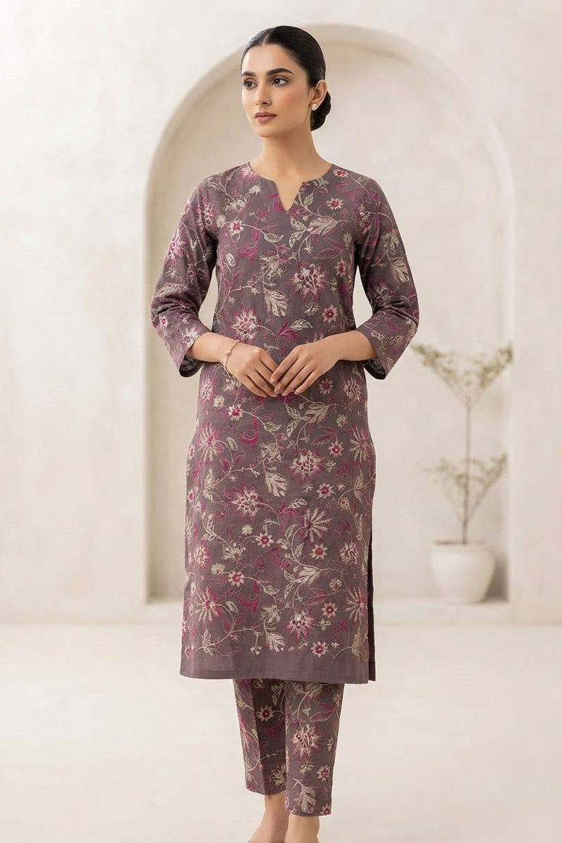 Designer Unstitched Embroidered ST Lawn 2pc