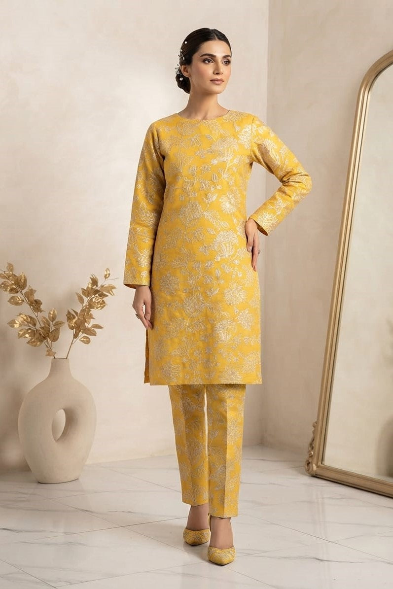 Designer Unstitched Embroidered ST Lawn 2pc
