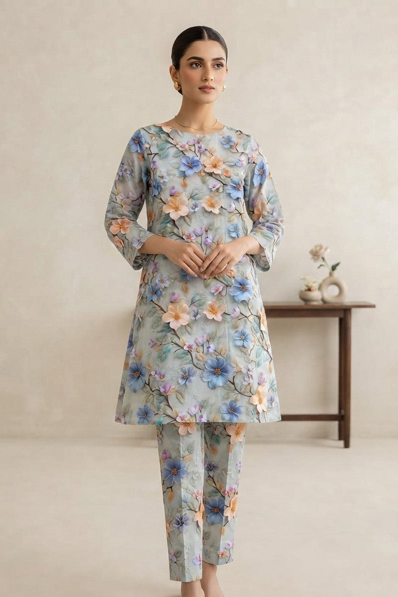 Mix Brand Cambric Unstitched ST 2pc