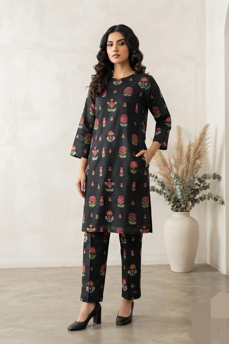 Mix Brand Unstitched Printed Khaddar Allover ST 2pc