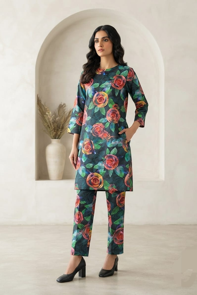 Mix Brand Unstitched Printed Khaddar Allover ST 2pc