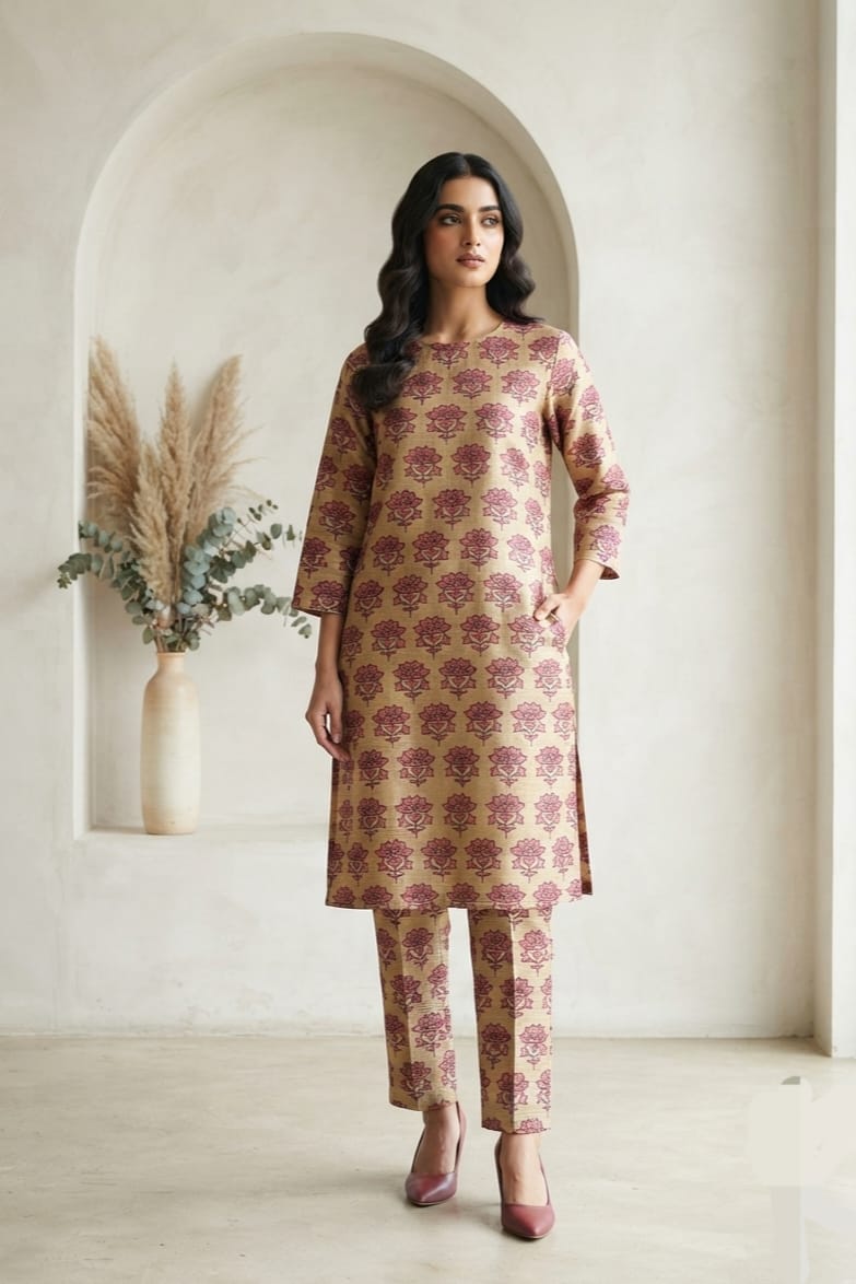 Mix Brand Unstitched Printed Khaddar Allover ST 2pc