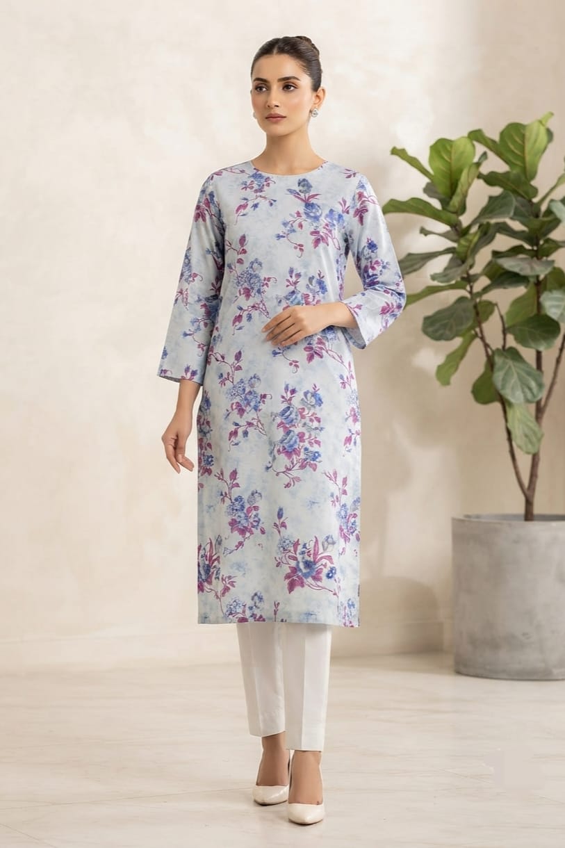 Mix Brand Unstitched Printed Linen ST 2pc