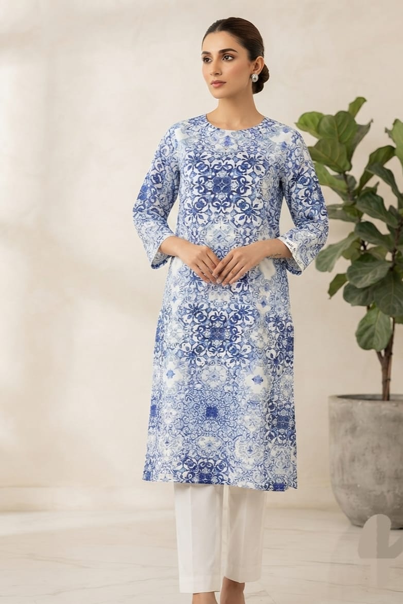 Mix Brand Unstitched Printed Linen ST 2pc