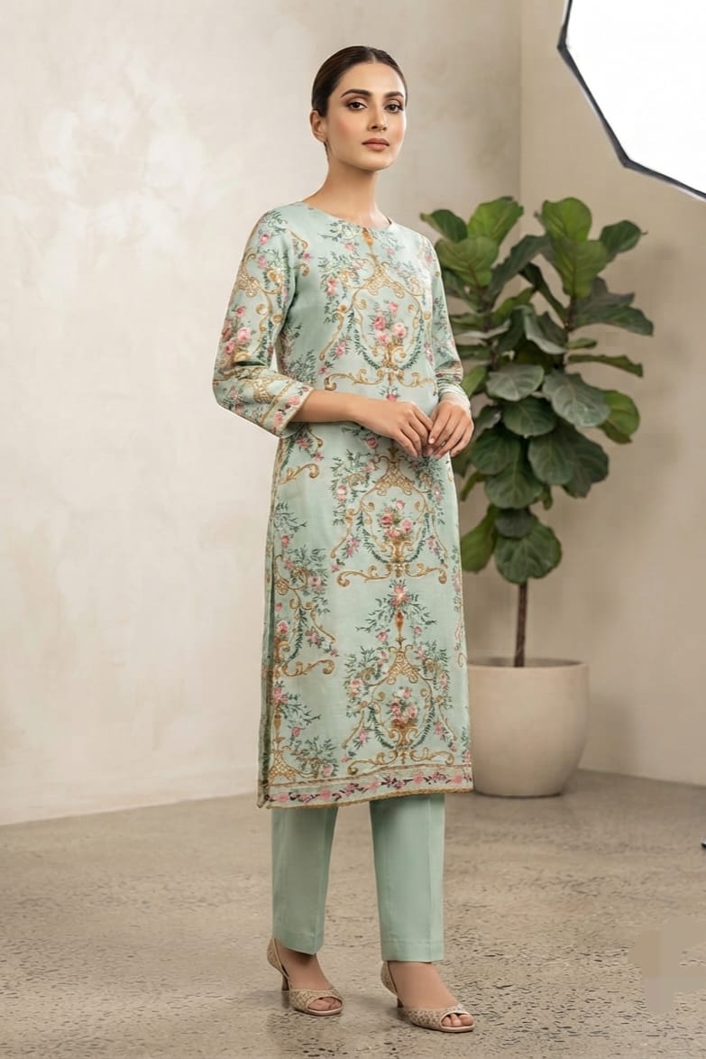 Mix Brand Unstitched Printed Khaddar ST 2pc