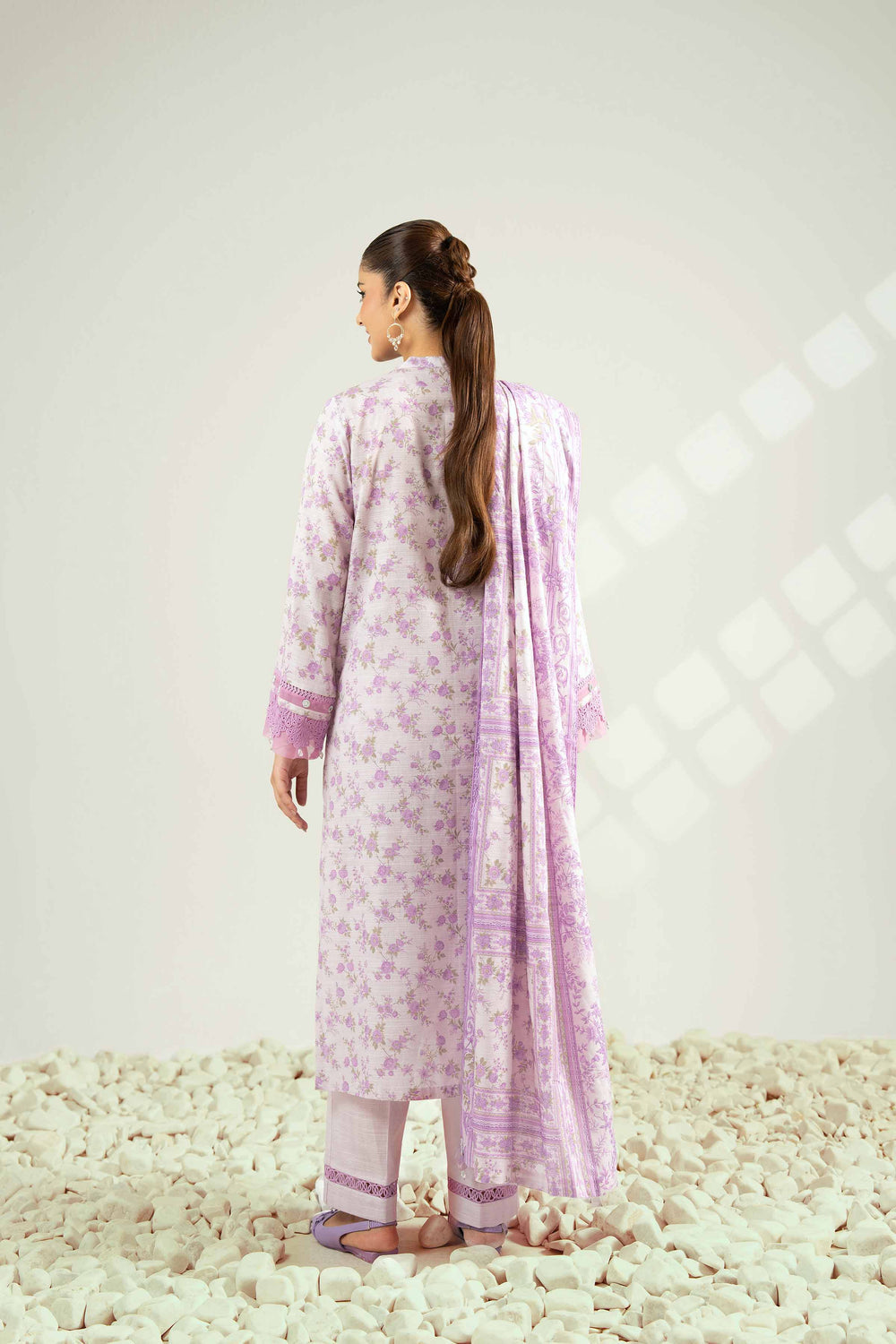 Nishat Unstitched Printed Khaddar 3pc