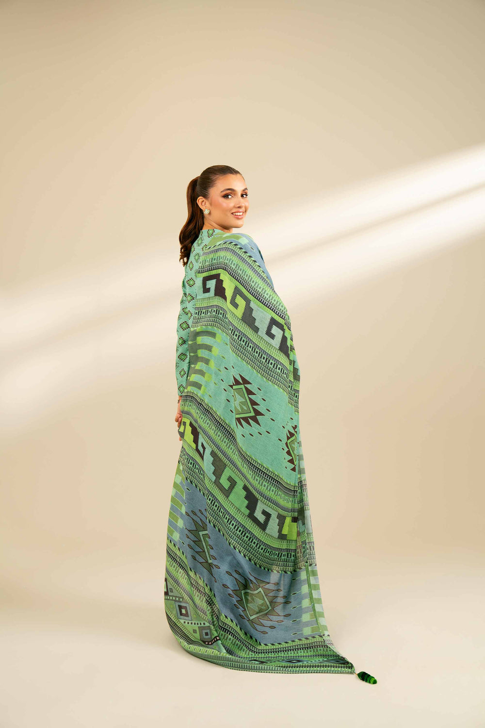 Nishat Unstitched Printed Khaddar 3pc