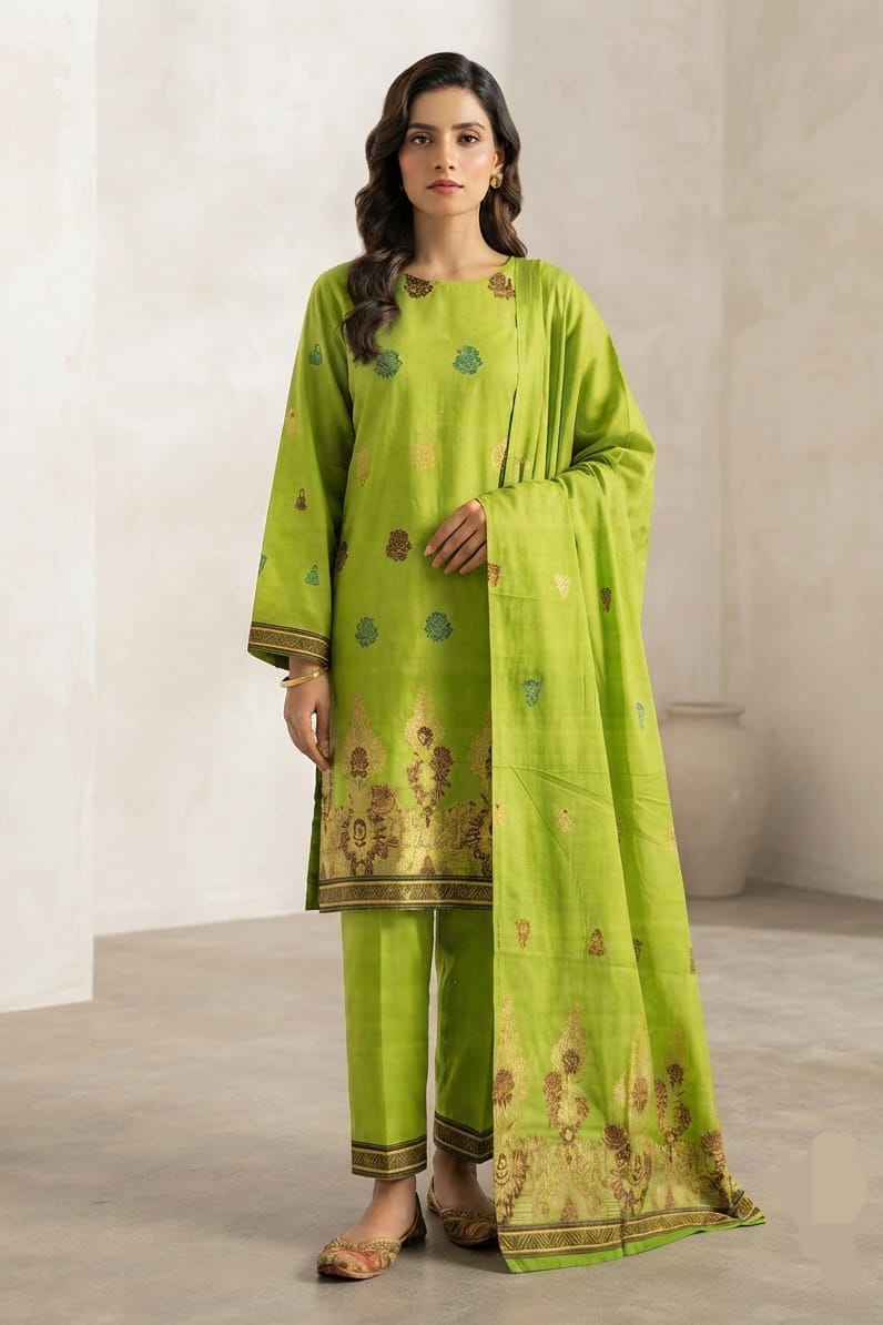 Saya Unstitched Printed Jacquard 3pc