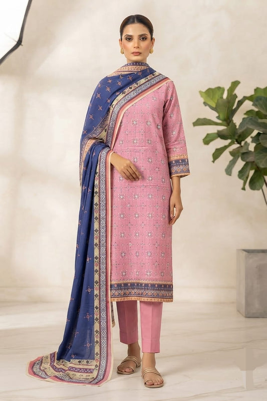 Saya Unstitched Printed Khaddar 3pc