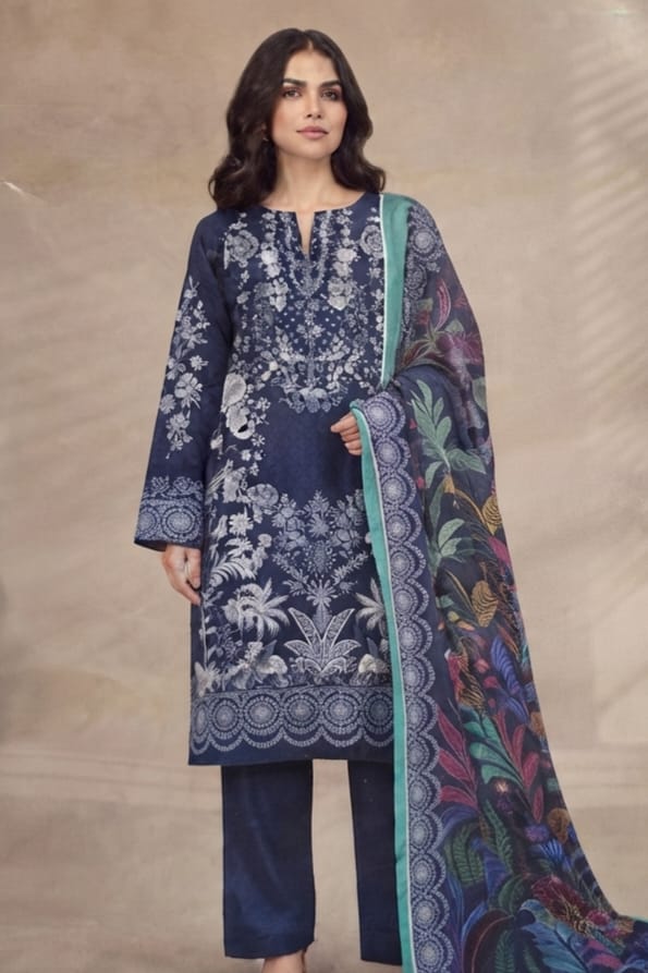 Khaadi Unstitched Printed Viscose 3pc