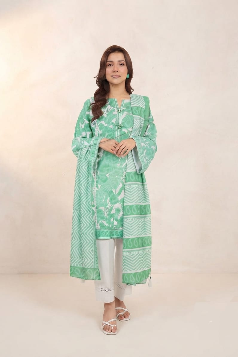 Al Karam Unstitched Printed Khaddar SD 2pc