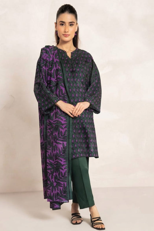 Al Karam Unstitched Printed Khaddar SD 2pc