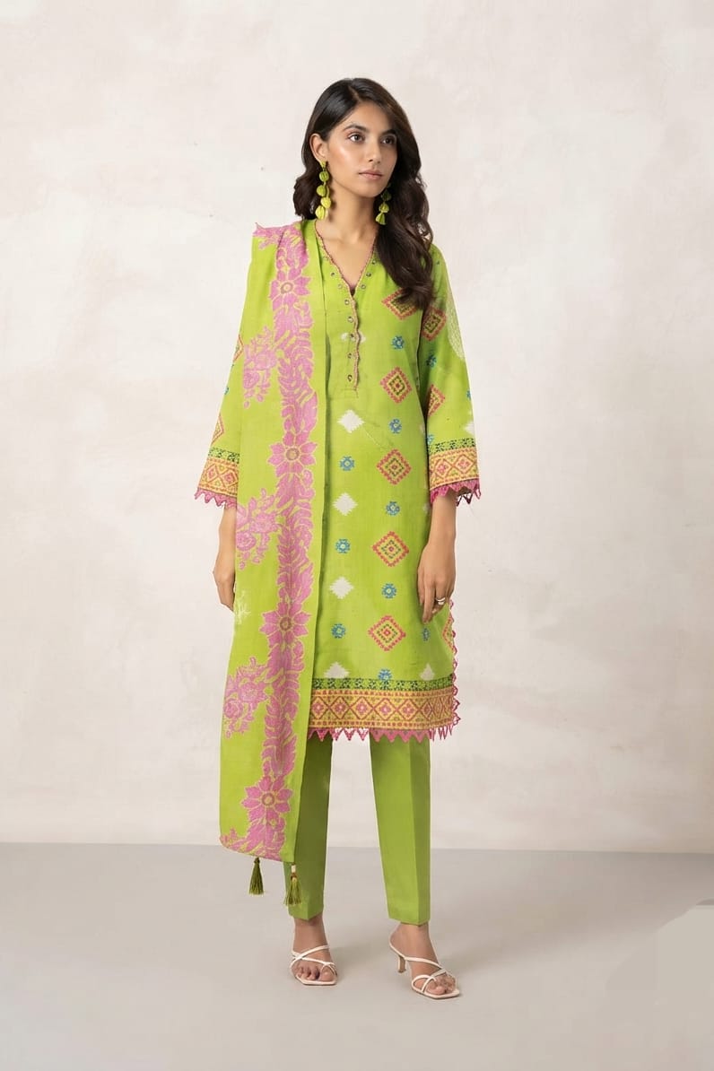 Al Karam Unstitched Printed Viscose SD 2pc