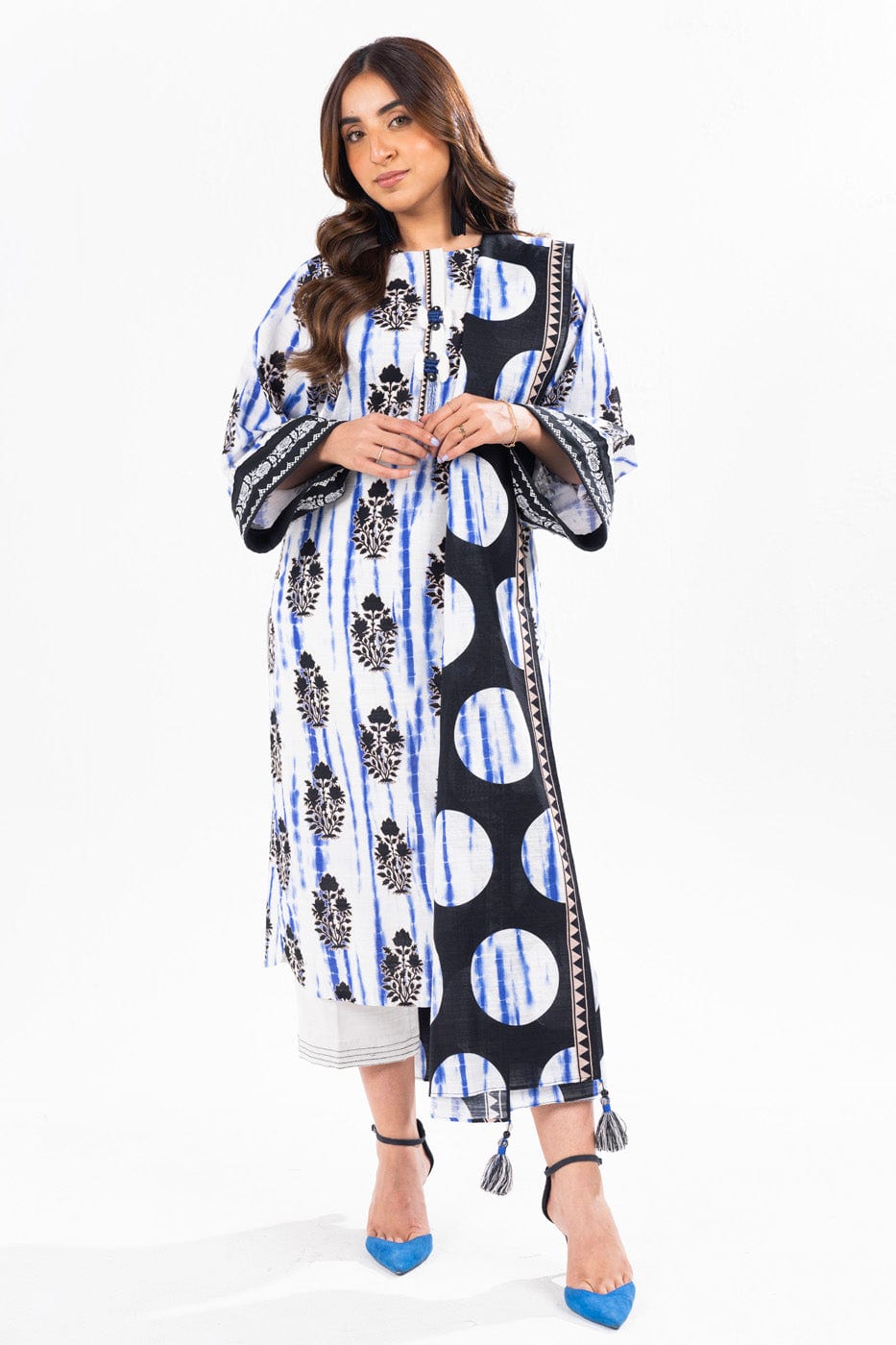 Al Karam Unstitched Printed Khaddar 3pc