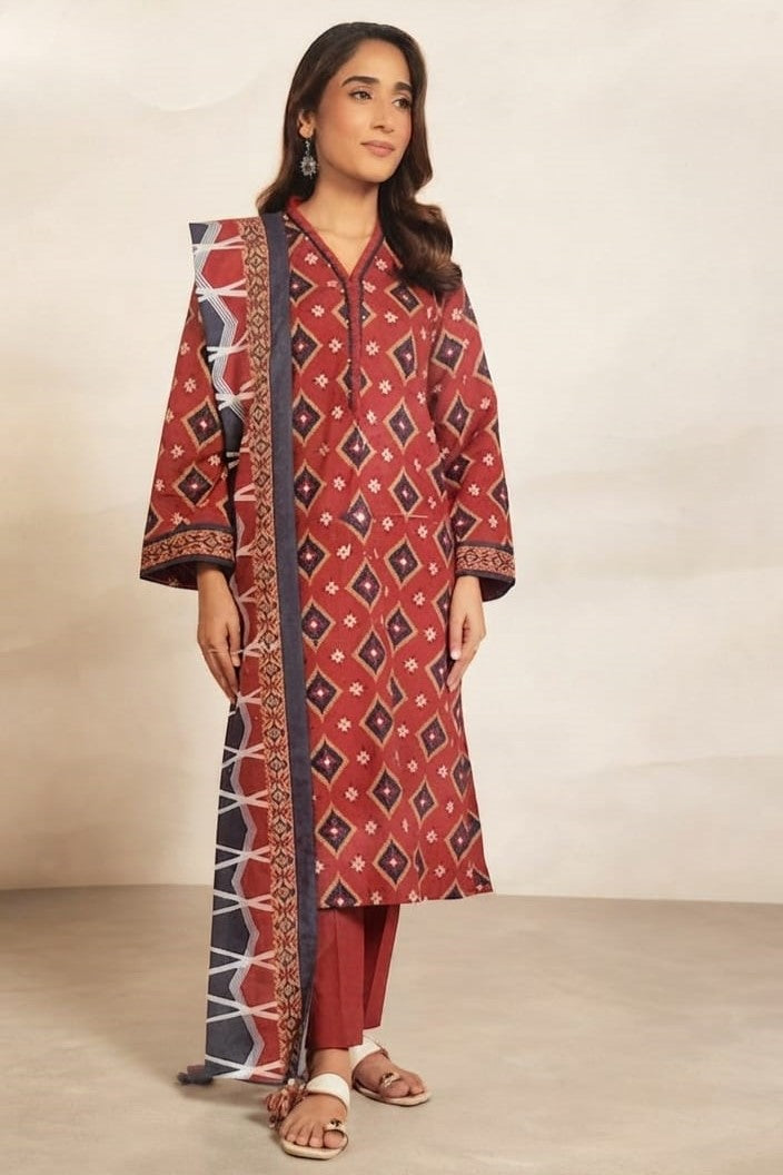 Al Karam Unstitched Printed Khaddar SD 2pc
