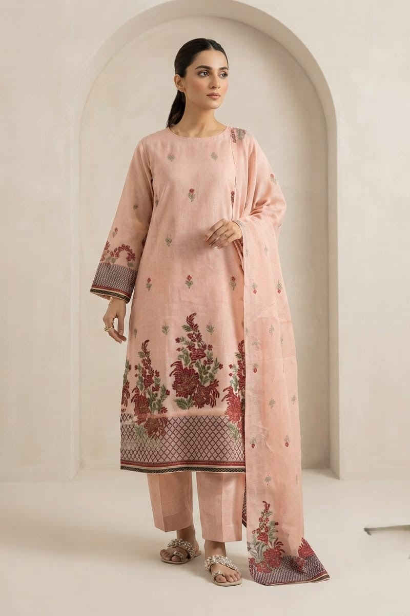 Saya Unstitched Printed Jacquard 3pc