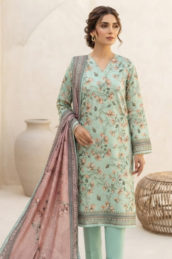 Mehka Unstitched Printed Dobby Viscose 3pc
