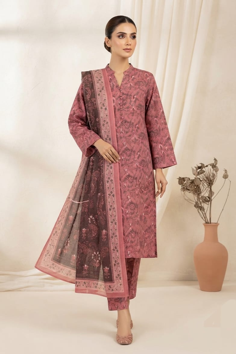 Safina Unstitched Printed Khaddar 3pc