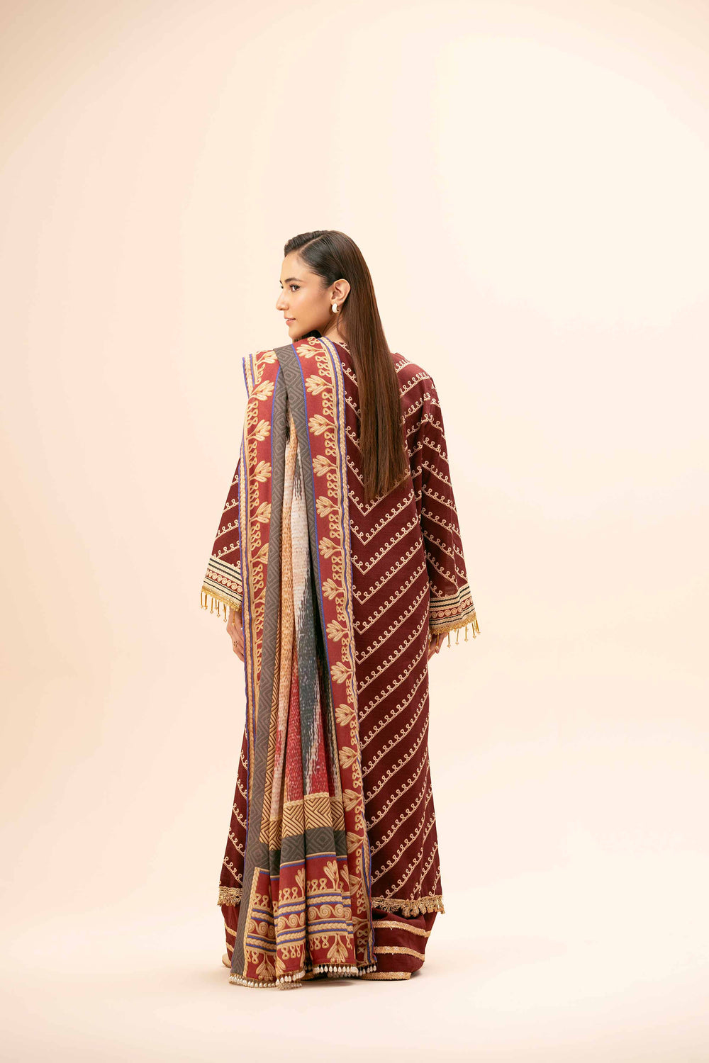 Nishat Unstitched Printed Khaddar 3pc