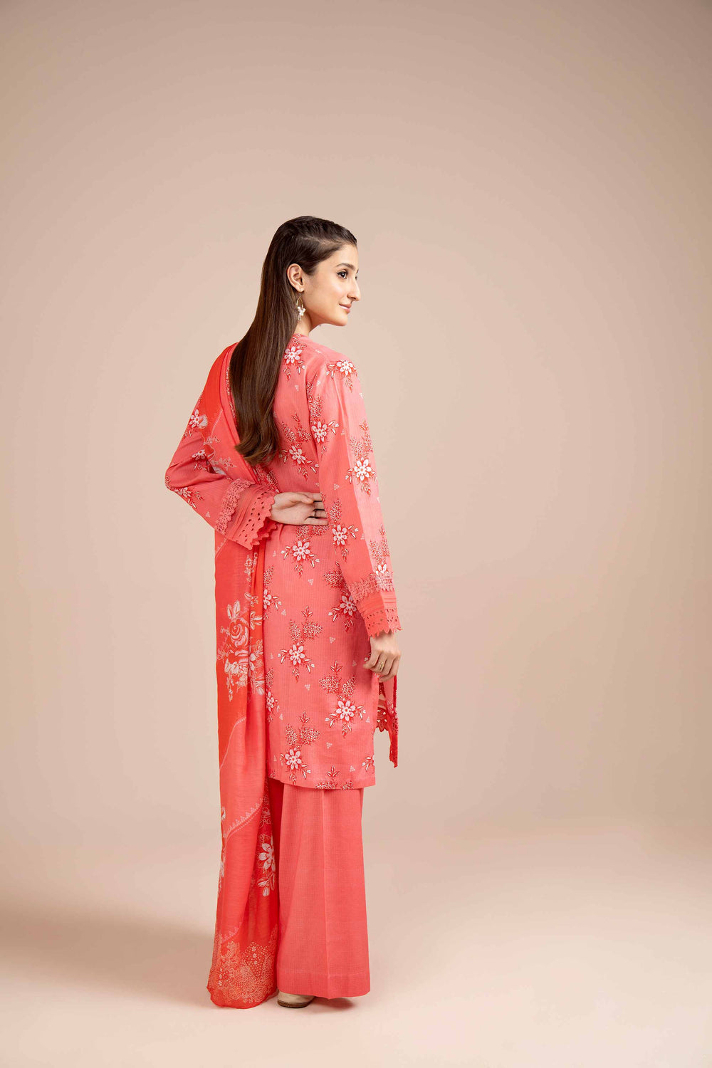 Nishat Unstitched Printed Dobby Cotton 3pc