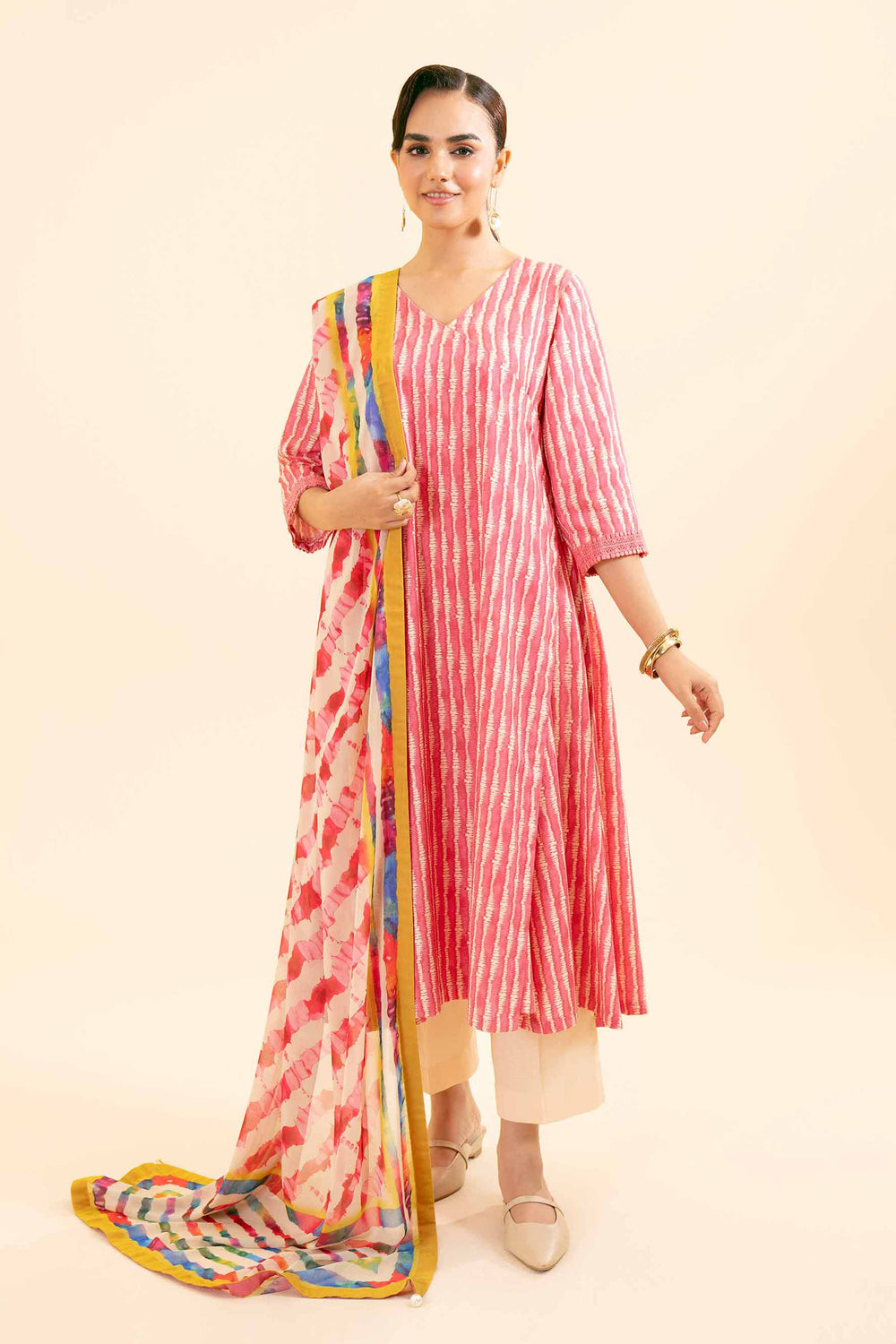Nishat Unstitched Printed Dobby Cotton 3pc