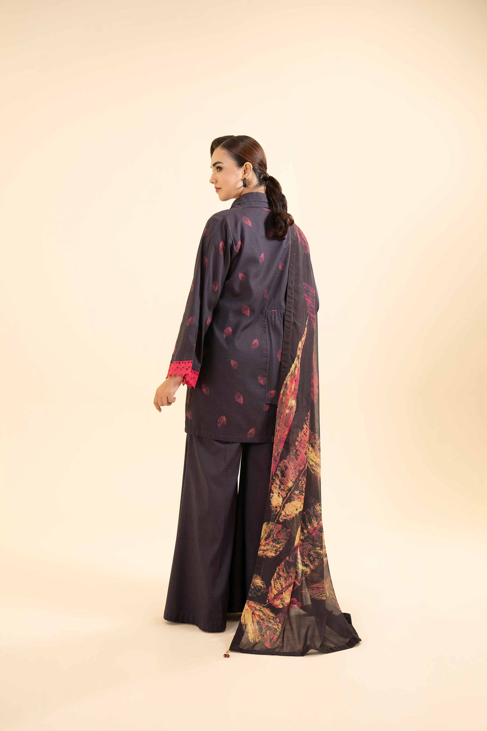Nishat Unstitched Printed Dobby Cotton 3pc