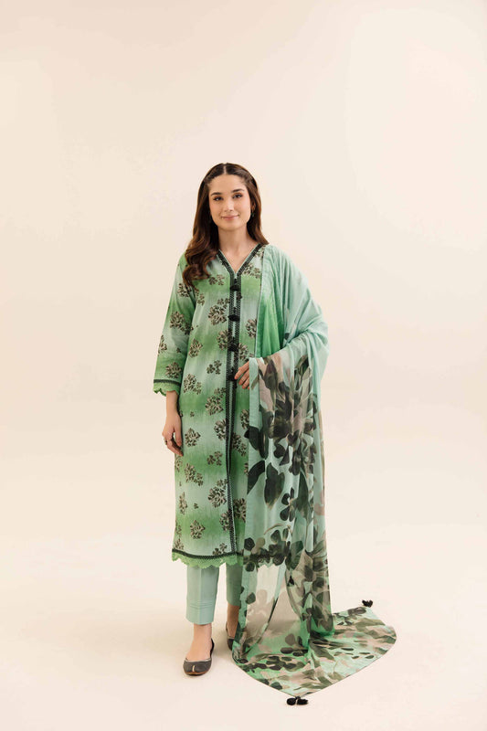 Nishat Unstitched Printed Dobby Cotton 3pc