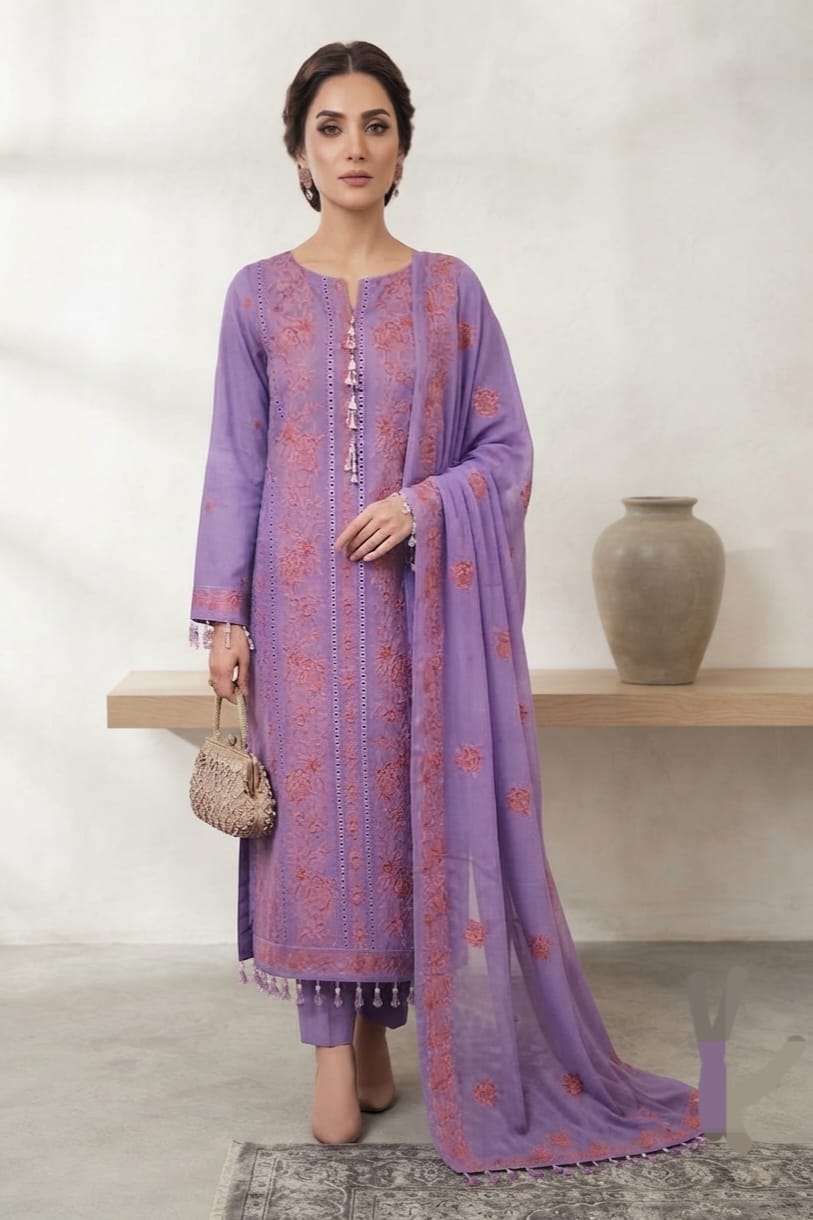 Noor jahan Meeral Unstitched Embroidered Karandi 3pc