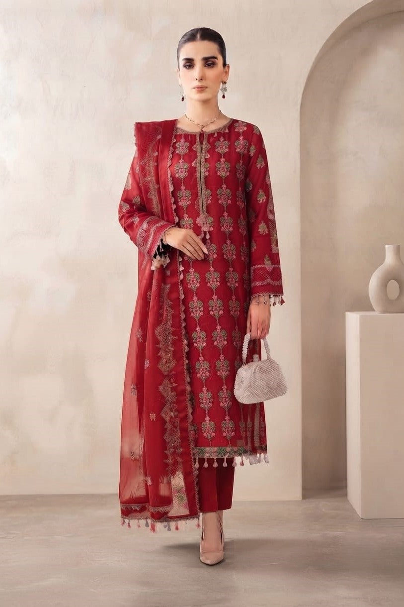 Noor jahan Aliya Unstitched Embroidered Karandi 3pc