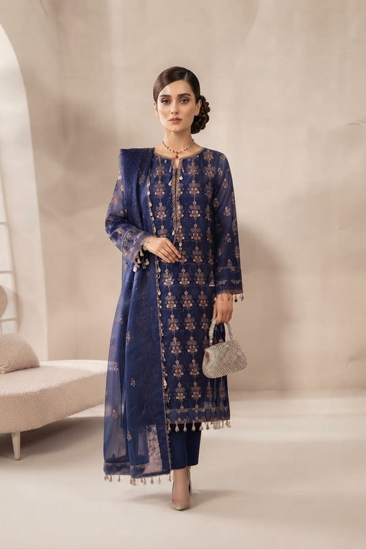 Noor jahan Aliya Unstitched Embroidered Karandi 3pc