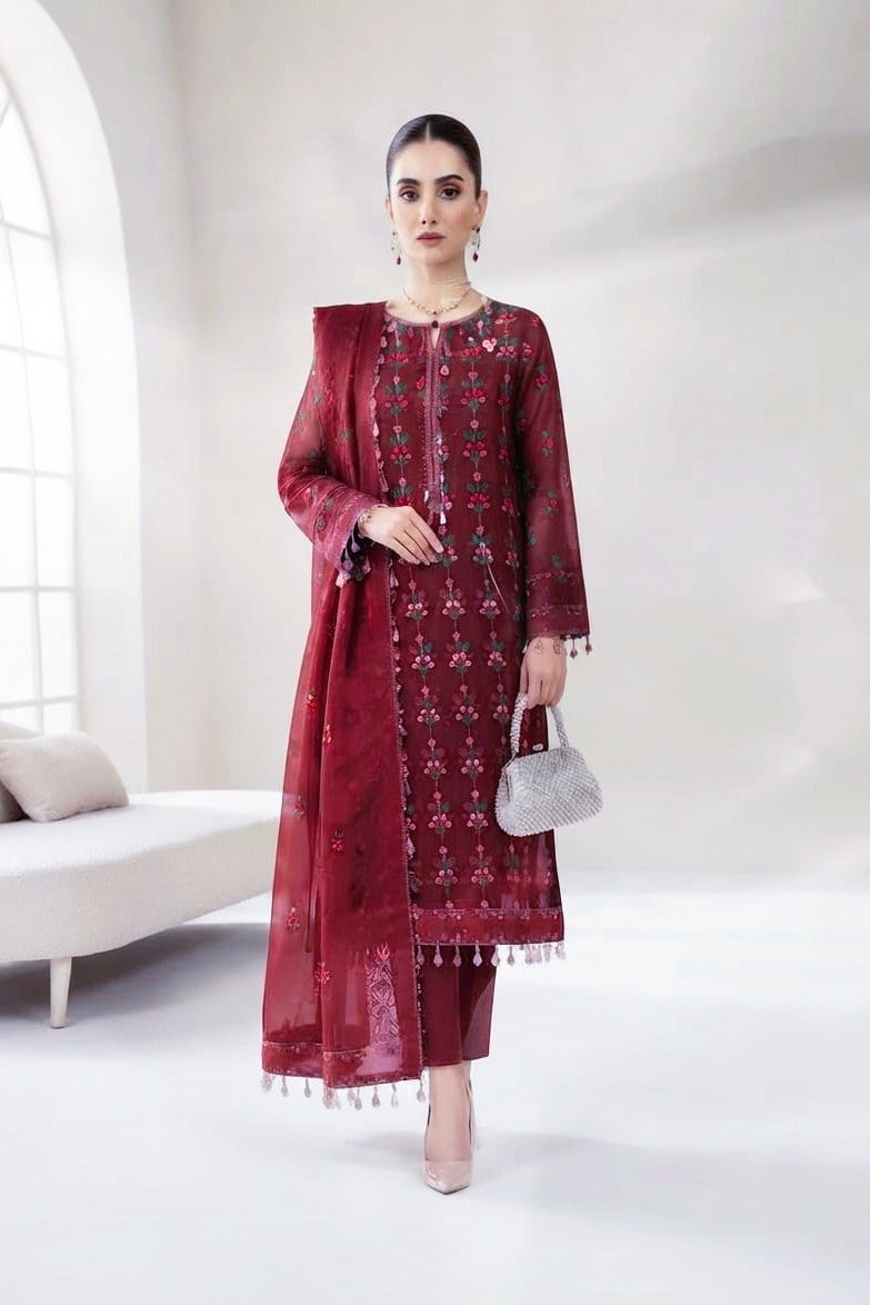 Noor jahan Aliya Unstitched Embroidered Karandi 3pc
