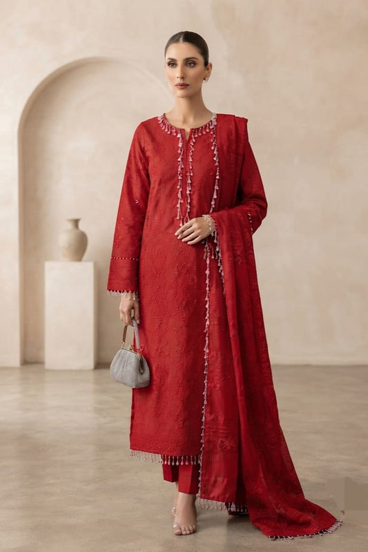 Noor jahan Noir Unstitched Embroidered Wool 3pc