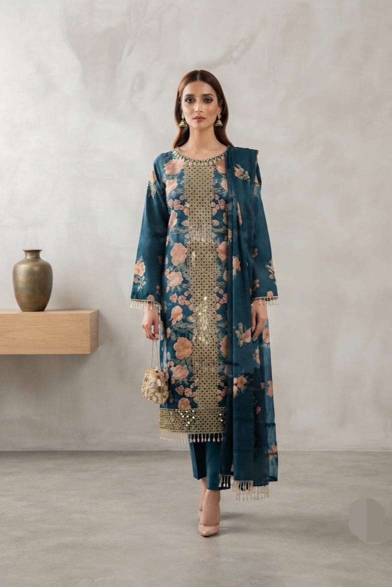 Noor jahan Sooraya Unstitched Embroidered Wool 3pc