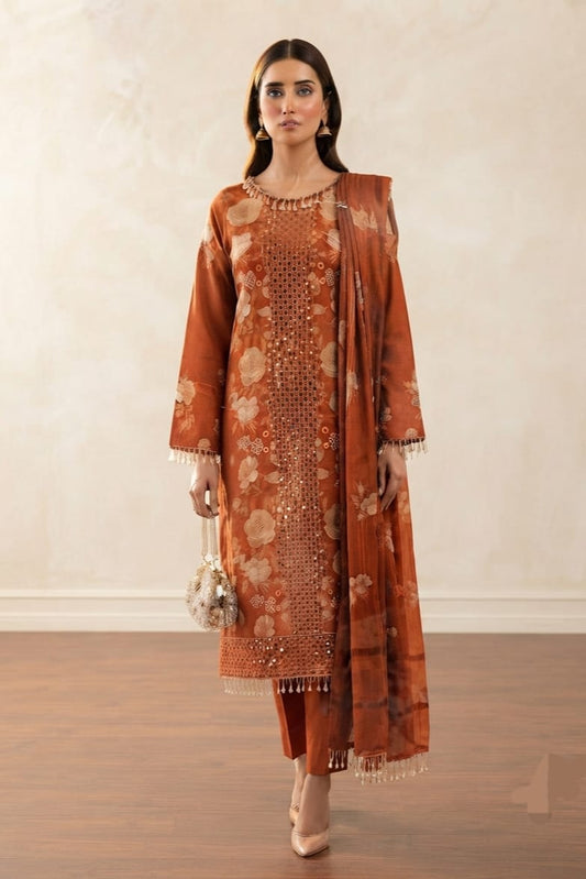 Noor jahan Sooraya Unstitched Embroidered Wool 3pc
