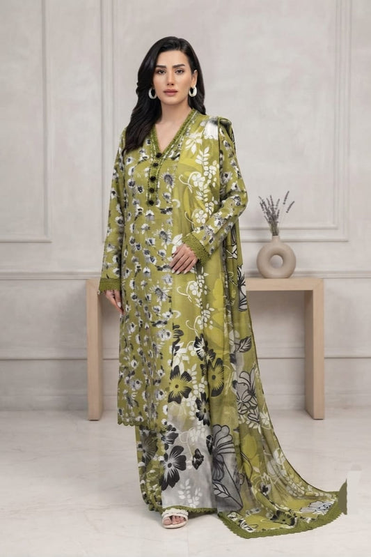 Johra Azreen Unstitched Printed Fancy Winter 3pc