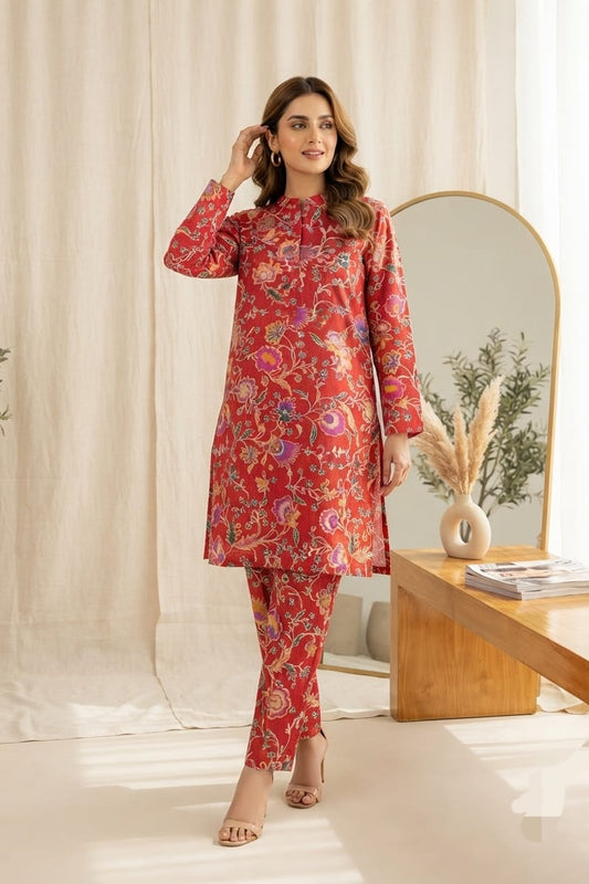 Zara Shah Jahan Allover Printed Khaddar 2pc