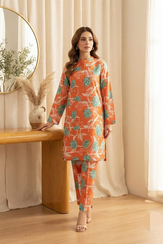 Zara Shah Jahan Allover Printed Khaddar 2pc