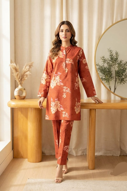 Zara Shah Jahan Allover Printed Khaddar 2pc