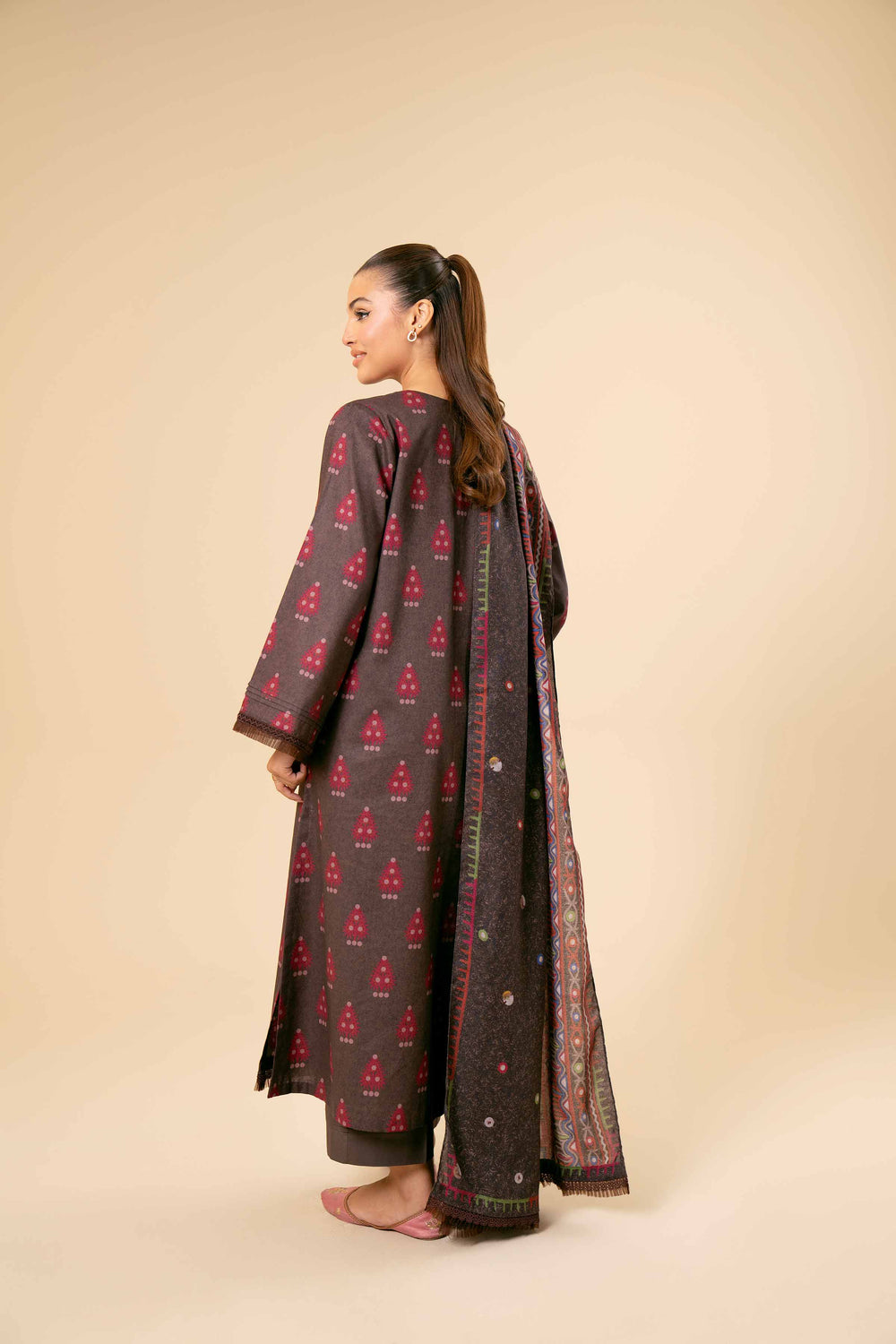 Nishat Unstitched Printed Native Cotton 3pc