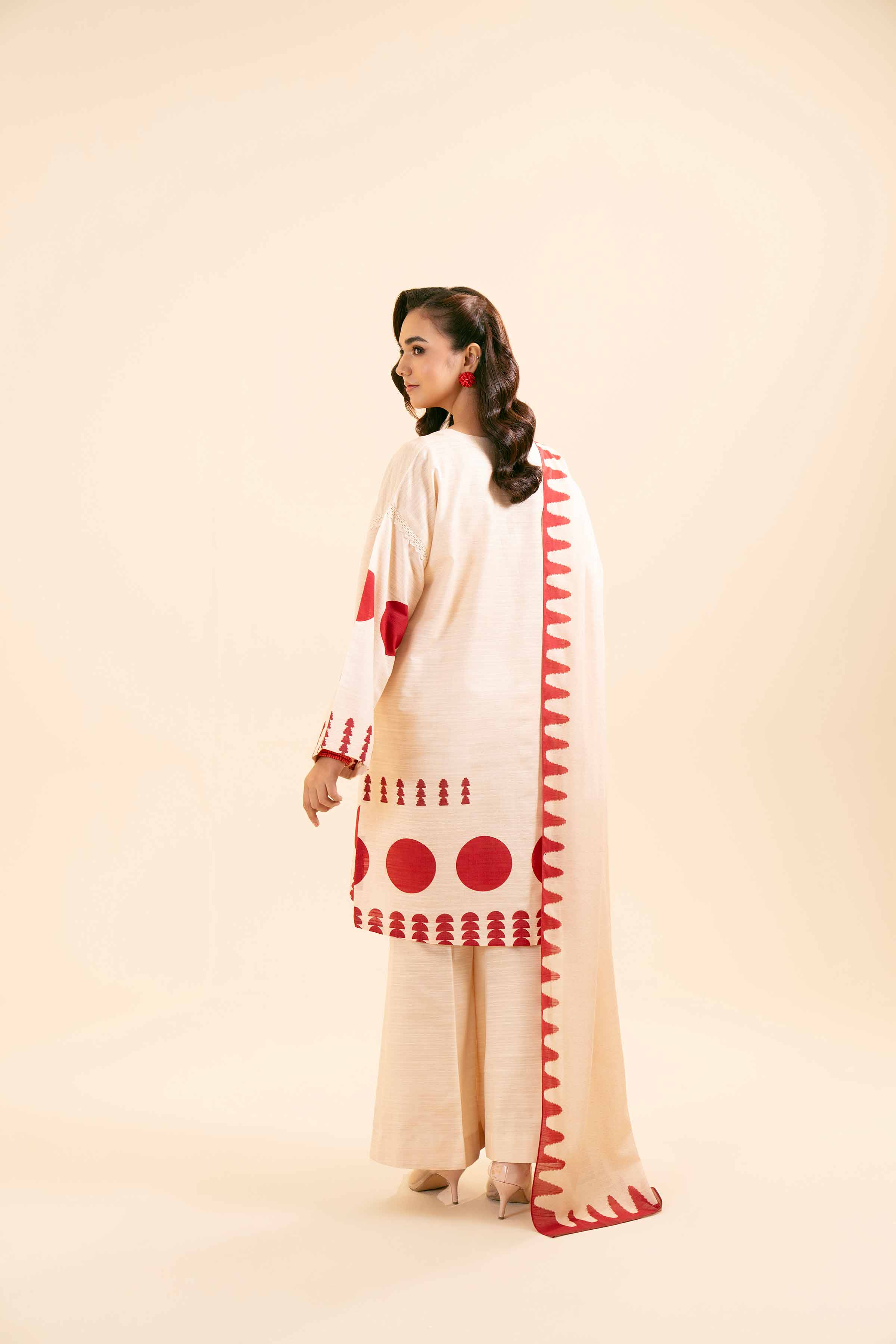 Nishat Unstitched Printed Cotton Slub 3pc