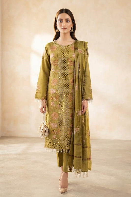 Noor jahan Sooraya Unstitched Embroidered Wool 3pc