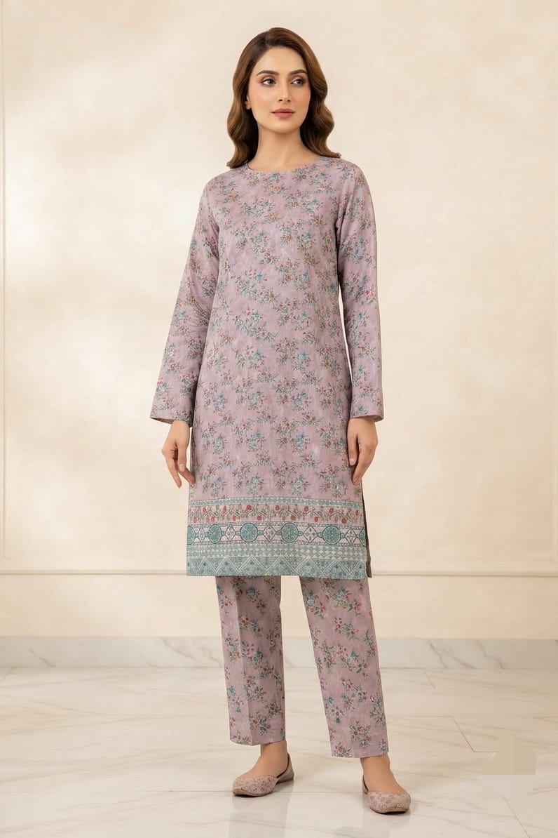 Premium Designer Unstitched Printed Linen ST 2pc