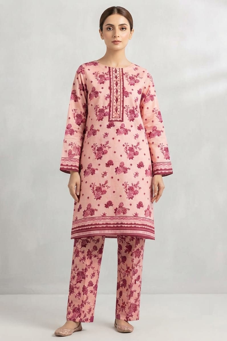 Premium Designer Unstitched Printed Linen ST 2pc