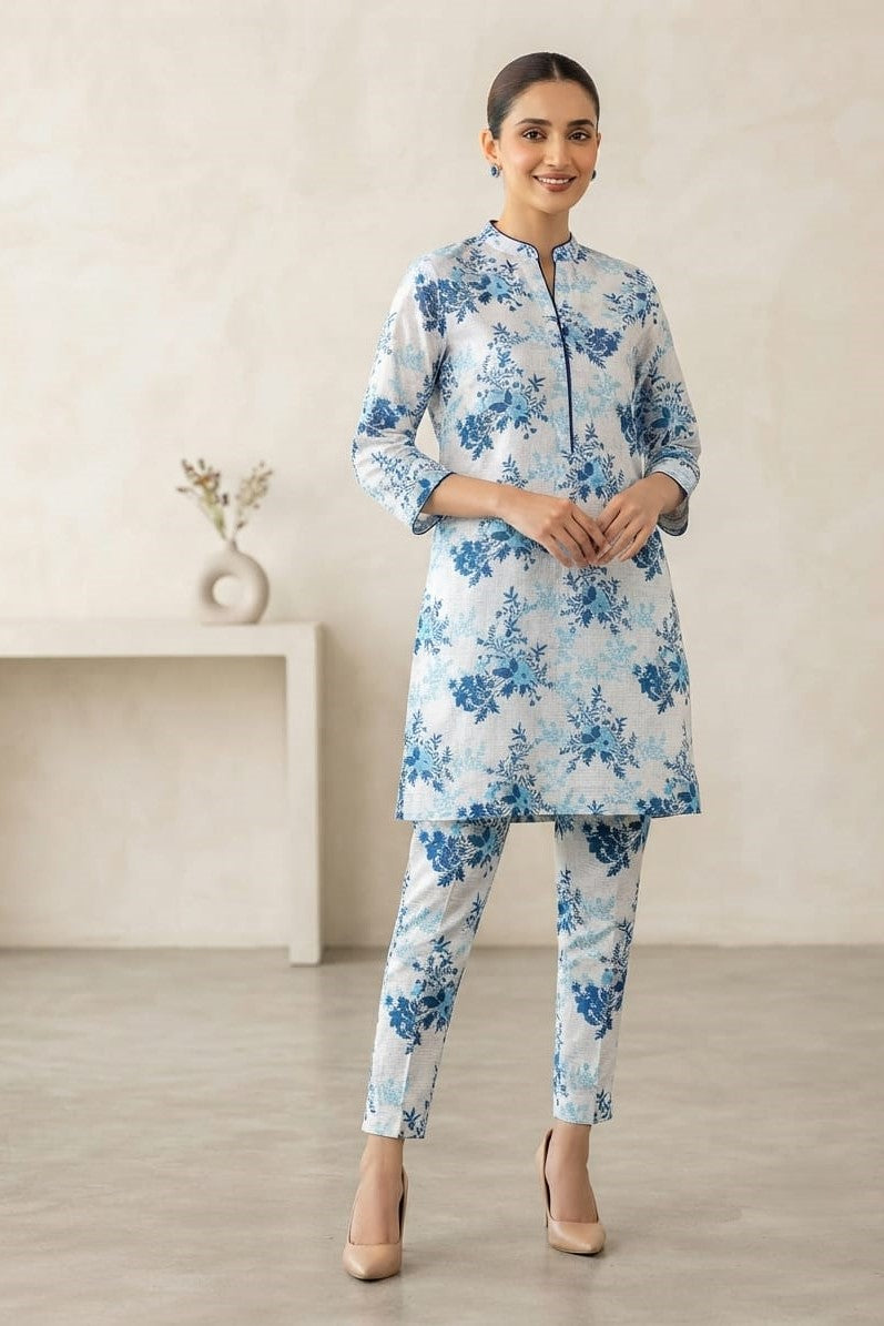 Premium Designer Unstitched Printed Linen ST 2pc