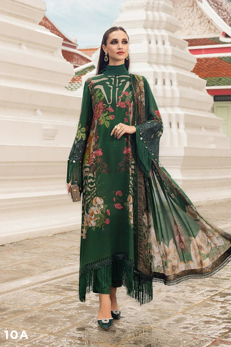 Maria B Unstitched Printed Linen 3pc