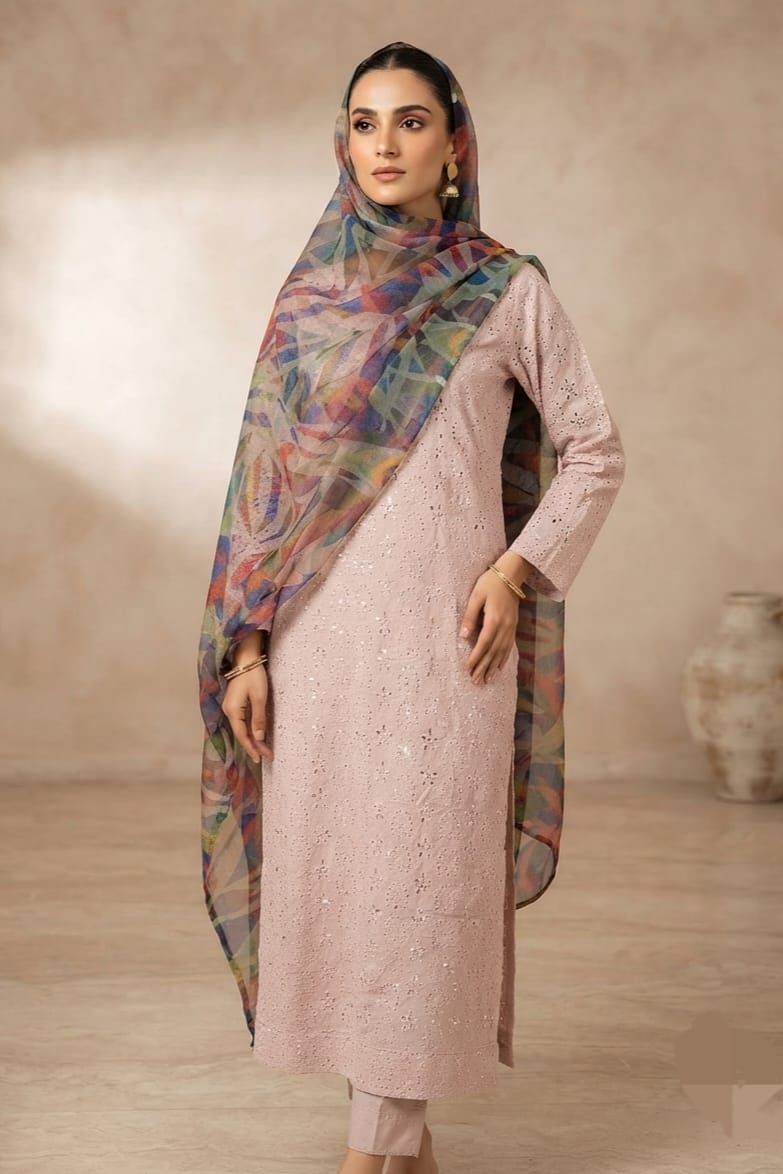 Tawakkal Unstitched Embroidered Linen 3pc