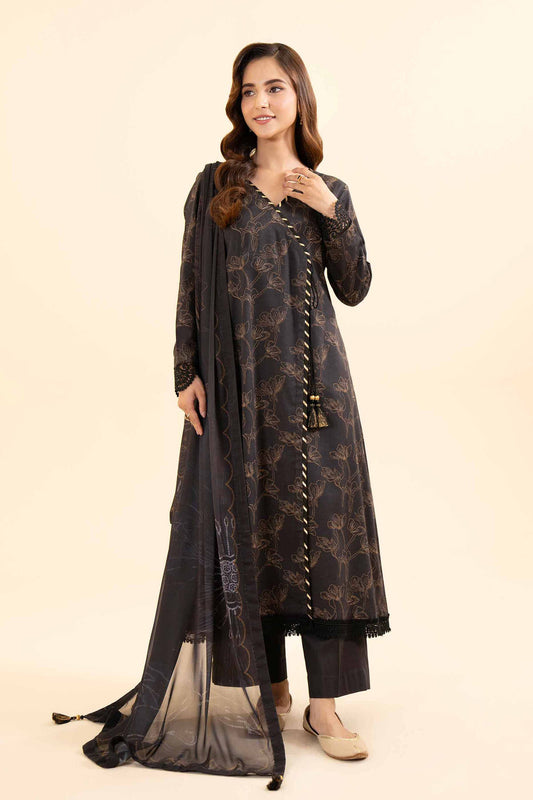 Nishat Unstitched Printed Dobby Cotton 3pc